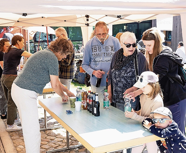 Die kühlen Getränke waren beliebt.