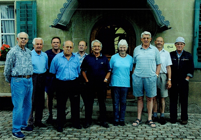 Sie bildeten den Kern des Löwen-Teams (v.l.): Robert Gemperle, Jakob Fischer, Erwin Fischer, Bruno Schläfli, Ernst Berner, Werner Müller, Elisabeth Hubeli, Walter Liebich, Willi Seiler und Max Suter.