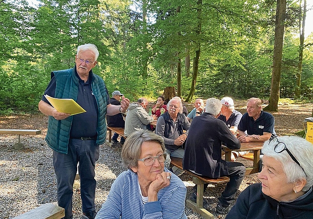 Präsident Werner Kurth begrüsste die Anwesenden.Bilder: Ruedi Friedli