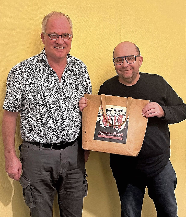 Heinz Widmer (links) und Pascal Weber wurden als neue Mitglieder willkommen geheissen.Bild:zvg