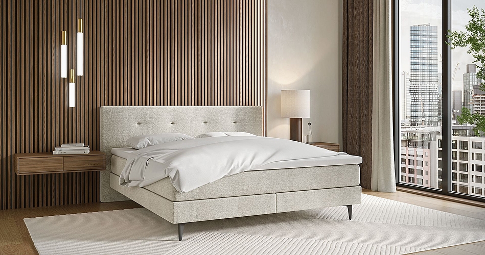 Das Boxspringbett Cosynights von Roviva lässt sich individuell auf Ihre Bedürfnisse abstimmen.Bilder: zvg
