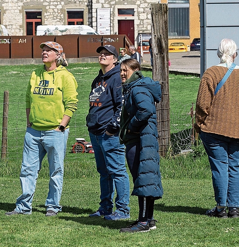Die fliegende «Nouss» mit den Augen zu verfolgen war nicht leicht.