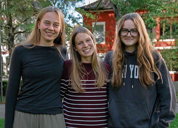 Lily Grenacher, Noëlle Fröhli und Natalie Zobrist (von links).Bild: zvg