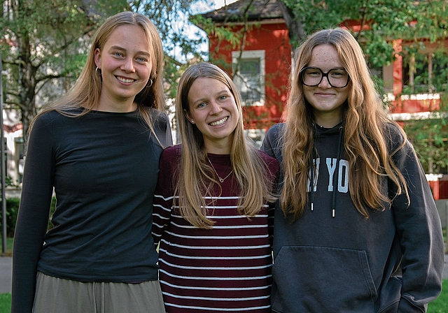 Lily Grenacher, Noëlle Fröhli und Natalie Zobrist (von links).Bild: zvg