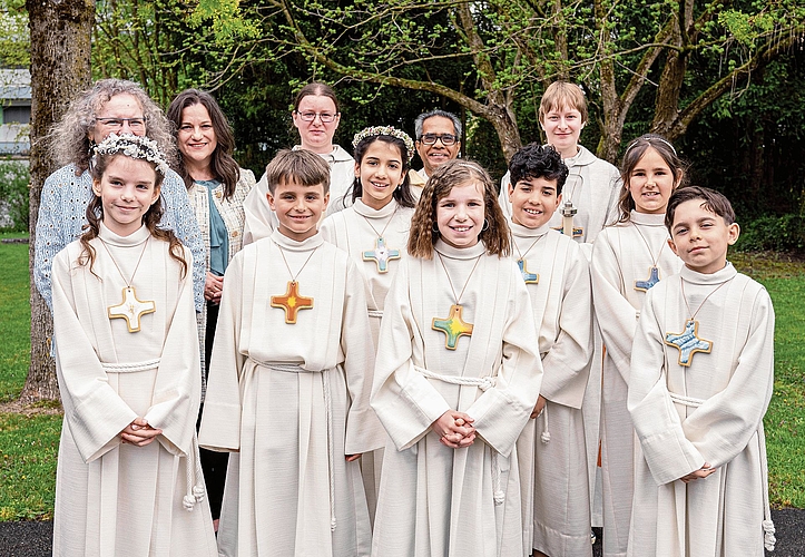 Die Brittnauer Kinder feierten in Strengelbach.BILDer: Dominik Nussbaumer