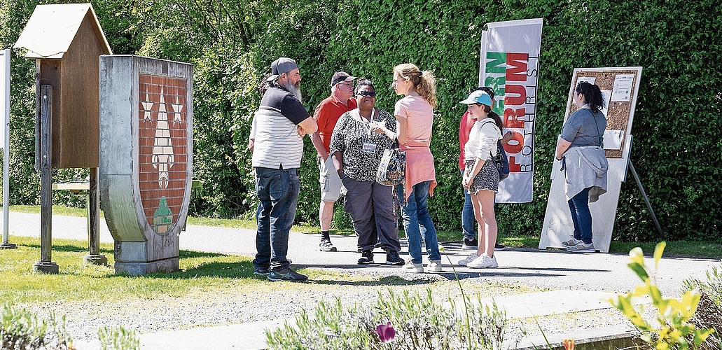 Überall auf dem Areal gab es Gelegenheit zum Austausch.