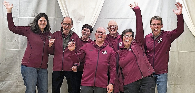 Der neue Vorstand des TV Fulebach (v.l.): Petra Müller, Tom Dietschi, Therese Nyffeler, Roman Jäggi, Roland Spielmann, Fränzi Jäggi und Walter Keiser.Bild: zvg