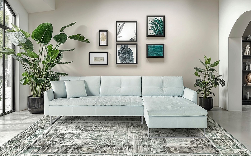 Das Sofa Alea von Artanova verbindet zeitlose Eleganz mit hohem Sitzkomfort.Bilder: zvg