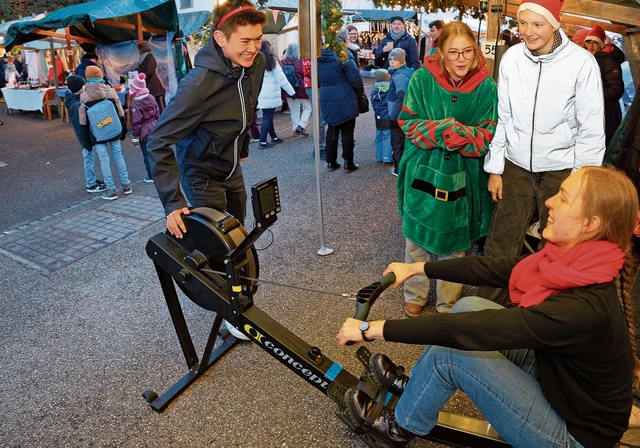 Beim Ruderclub wurde kräftig trainiert.