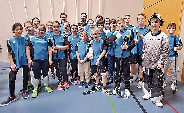 Mit viel sportlichem Ehrgeiz und Freude wurde in Rothrist Unihockey gespielt.Bild: Bastian Begert