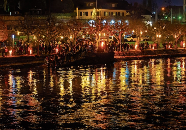 Blick auf die leuchtende Wood.