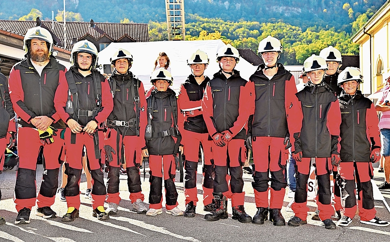 Die Jugendfeuerwehr Region Zofingen.Bild: Habu Fotografie