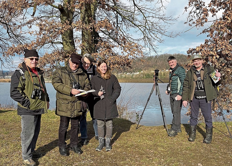Die Teilnehmenden entdeckten rekordverdächtige 43 Arten am Klingnauer Stausee.Bild: Susi Stocker