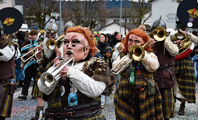 Die Sträggelebrätscher hatten das Motto e Schott näme mer no.. Die Sträggelebrätscher hatten das Motto e Schott näme mer no..