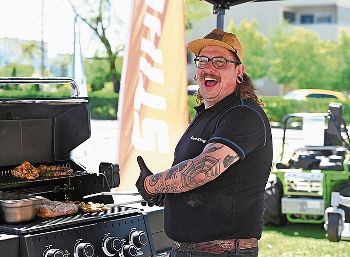 Dass Grillieren eine wahre Freude ist, war am Stand von «Broil King» bei der Heggli Eisenwaren AG nicht zu übersehen.Bilder: Manuel Arnold