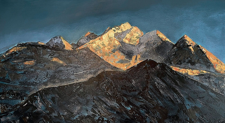 Claire Hoerdt zeigt eine Auswahl ihrer Bilder.Bild: ZVG