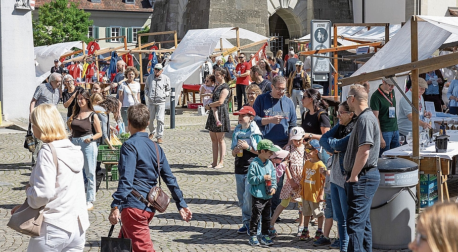 Die Altstadt wurde zu einem bunten Treffpunkt.Bilder: Regina Lüthi Die Altstadt wurde zu einem bunten Treffpunkt.Bilder: Regina Lüthi