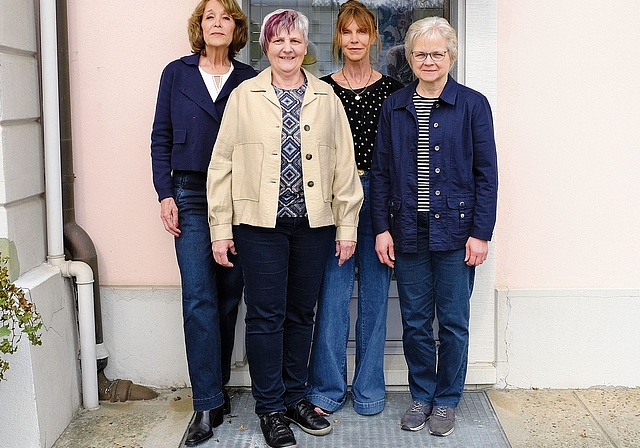Claudia Padun-Sommer, Priska Wyss, Yvonne Reist und Cäcilia Duss (v.l.)  freuen sich auf zahlreiche Begegnungen. Bild: Michael Huber