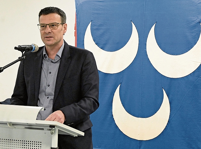 Erster Auftritt als Oftringer Gemeindepräsident: Markus Steiner.Bilder: Thomas Fürst