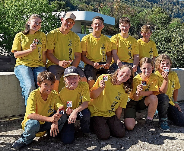 Die Jungpontoniere nach erfolgreicher Prüfung.Bilder: zvg Die Jungpontoniere nach erfolgreicher Prüfung.Bilder: zvg