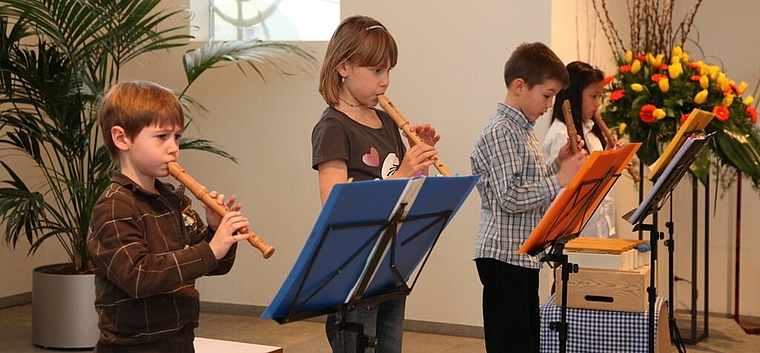 Stimmungsvolle Darbietungen der Musikschülerinnen und -schüler. Foto: zVg