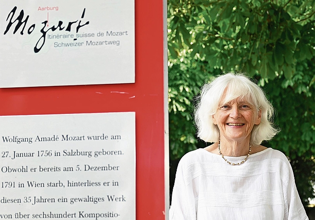 Chrisitina Kunz ist Initiantin und Präsidentin des Schweizer Mozartwegs.bild: Manuel Arnold