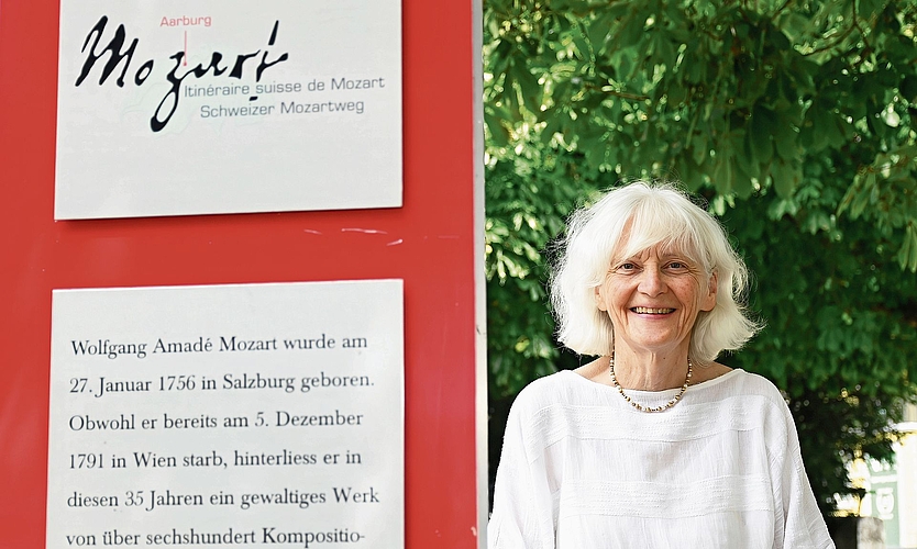 Chrisitina Kunz ist Initiantin und Präsidentin des Schweizer Mozartwegs.bild: Manuel Arnold