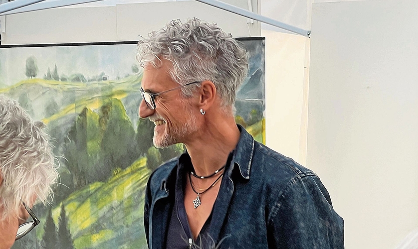 Künstler Tom Stauffer war an allen 28 Austragungen mit seinem Stand dabei. Künstler Tom Stauffer war an allen 28 Austragungen mit seinem Stand dabei.