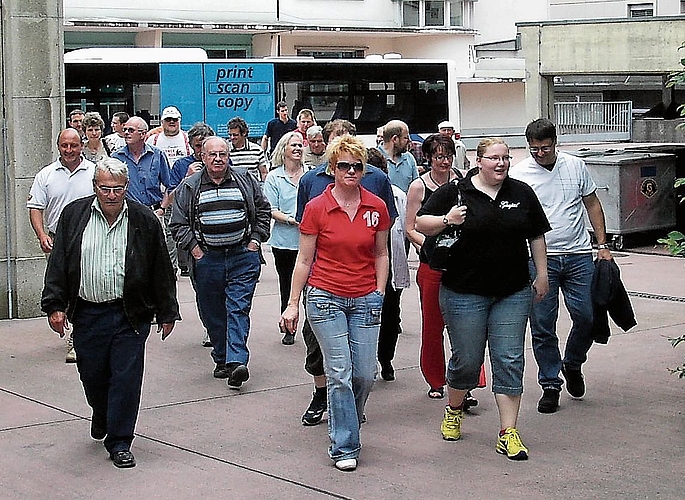 Anlässlich des Jubiläums 100 Jahre Berufsfeuerwehr Bern wurden 2008 die Berner Kollegen besucht.Bild: zvg Anlässlich des Jubiläums 100 Jahre Berufsfeuerwehr Bern wurden 2008 die Berner Kollegen besucht.Bild: zvg