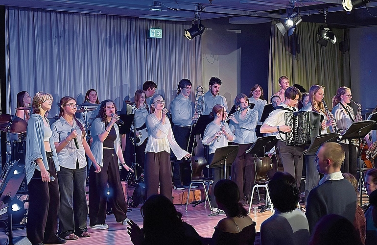 Die KantiBand Zofingen bereichert das Männerchorkonzert im Breitensaal.Bild: zvg Die KantiBand Zofingen bereichert das Männerchorkonzert im Breitensaal.Bild: zvg