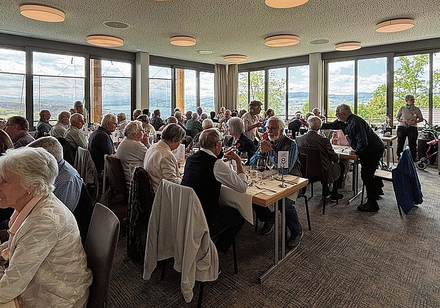 Das Mittagessen erfolgte im Restaurant Eichberg oberhalb von Seengen.BILD: ZVG