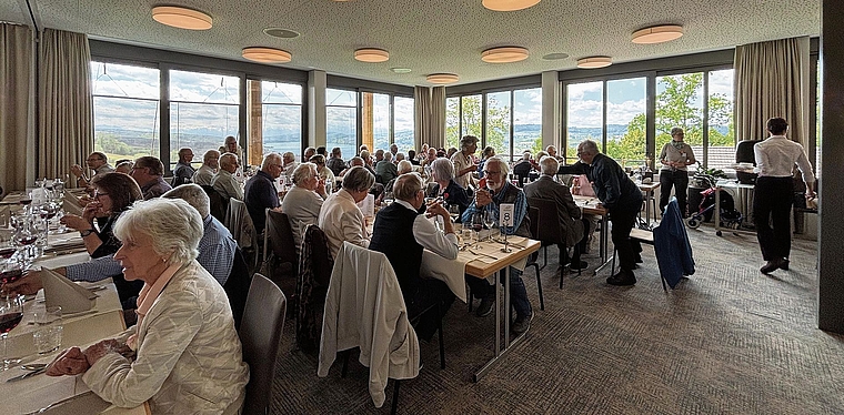 Das Mittagessen erfolgte im Restaurant Eichberg oberhalb von Seengen.BILD: ZVG