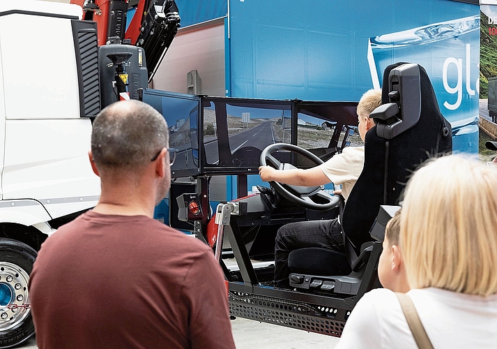Der Fahrsimulator war begehrt. Der Fahrsimulator war begehrt.