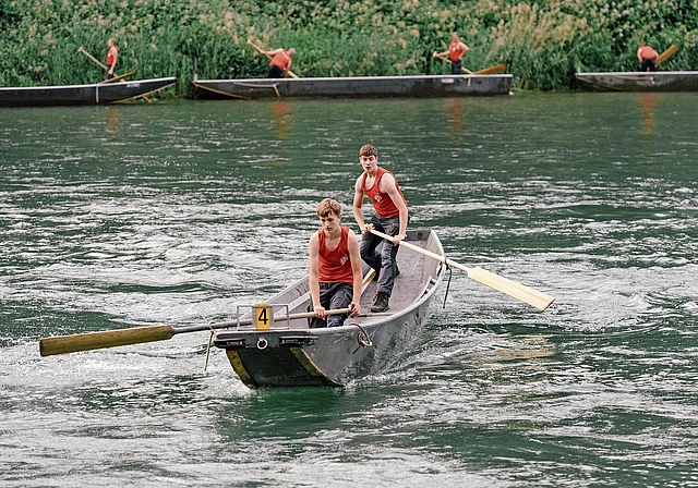 Der Aarelauf in Wynau zählt aufgrund seiner wechselnden Strömungsverhältnisse zu den anspruchsvolleren Wettkampfstrecken.Bild: zvg