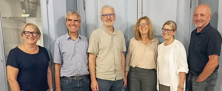 Der neue Vorstand der GGZ des Bezirks Zofingen: Margrit Hochstrasser, Ruedi Gebhard, Claudio Casutt, Lisa Schmid, Uschi Dätwyler und Ralph Geyer (v.l.)Bild: Ruth Kremer