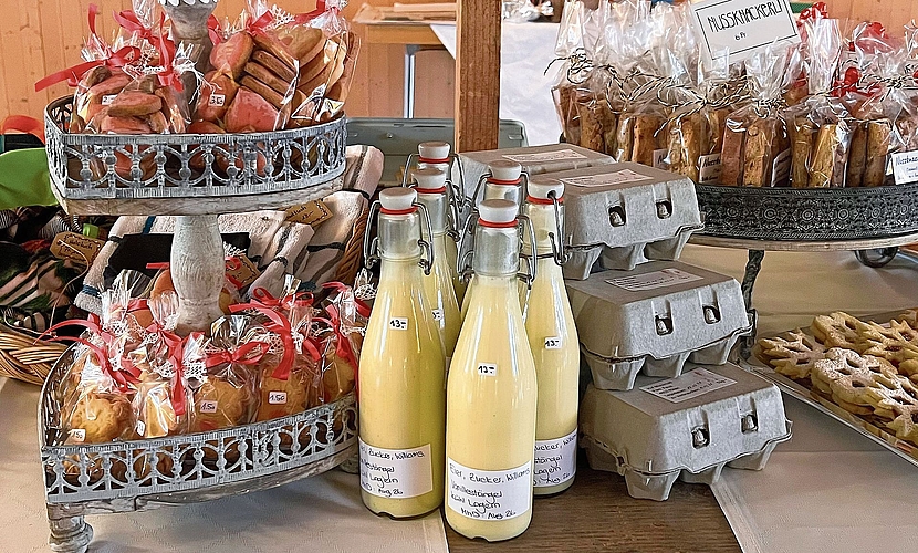 Die verschiedenen Produkte wurden liebevoll präsentiert.