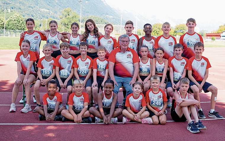 Das Leichtathletik-Team Satus Rothrist.Bild: Manuela Moor