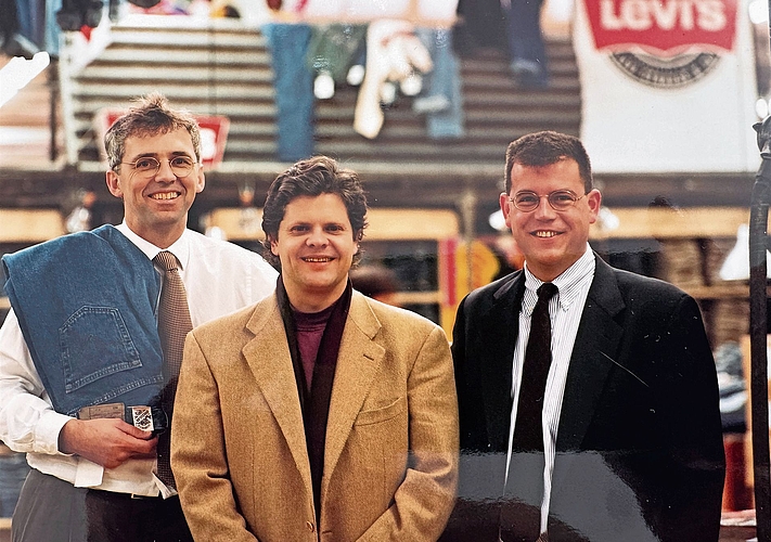 Die Initianten des ersten Outletparks in der Deutschschweiz (von links): Dominique Merz, Anthony Fischer und Peter Attiger.Bild: Archiv Wiggertaler Die Initianten des ersten Outletparks in der Deutschschweiz (von links): Dominique Merz, Anthony Fischer und Peter Attiger.Bild: Archiv Wiggertaler