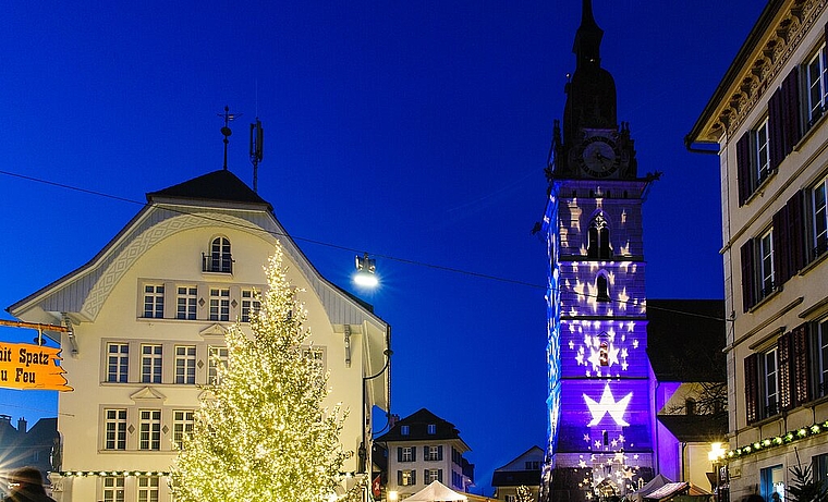 Das Wahrzeichen des Weihnachtsmarktes der Sinne. (Bild: ZVG)