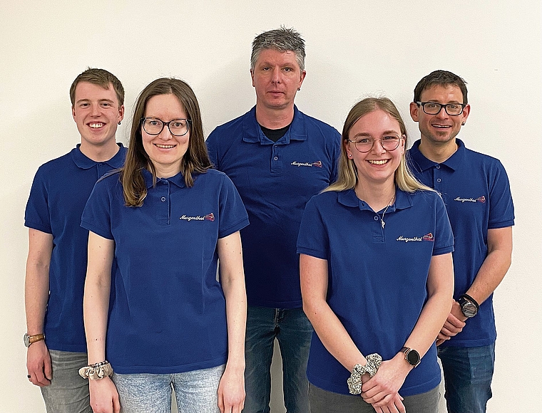 Der Vorstand der Musikgesellschaft Murgenthal (v.l.): Marc Hungerbühler, Janine Muntwyler, Dominic Rieder, Adriana Känzig und Michael Müller. Es fehlt: Moritz Käch.Bild: zvg