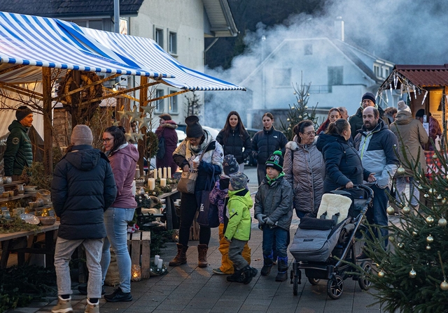 Die Besucher erlebten einen heimeligen Empfang.