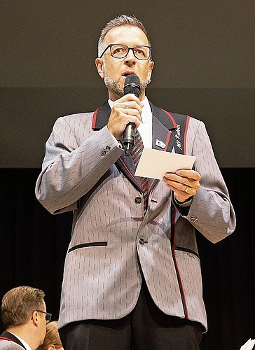 Präsident Dominik Zenger bewies viel Humor. Präsident Dominik Zenger bewies viel Humor.