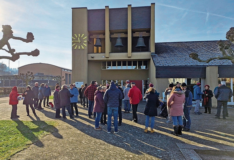 Beim Neujahrsapéro wurden Spenden für die Zofinger Stiftung Kifa gesammelt.Bild: zvg