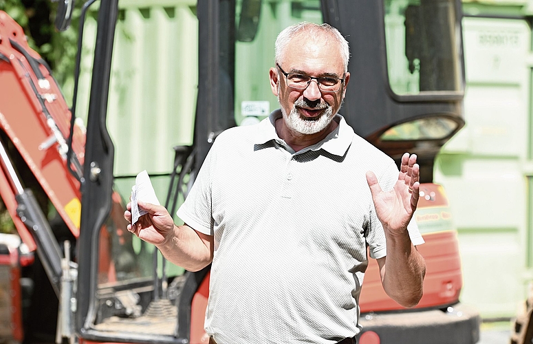 Marco Borner, Leitung Baumanagement und Co-Geschäftsführer der Jud Architektur AG, bei seiner Ansprache. Marco Borner, Leitung Baumanagement und Co-Geschäftsführer der Jud Architektur AG, bei seiner Ansprache.