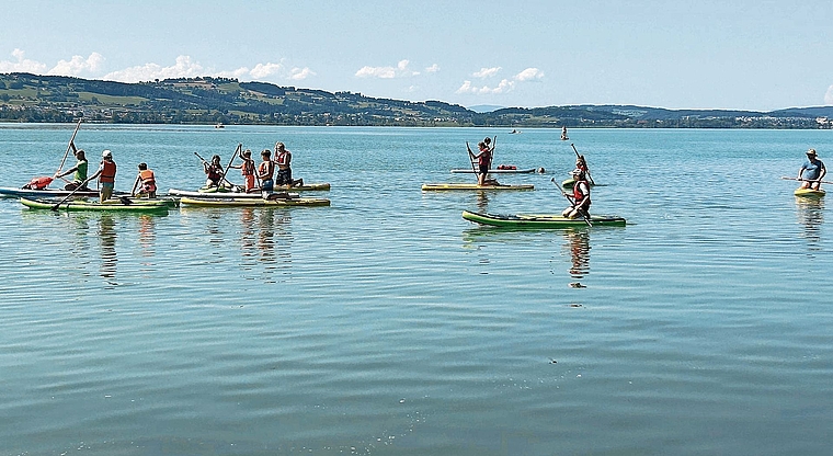 Standup Paddling stand hoch im Kurs.Bild: zvg