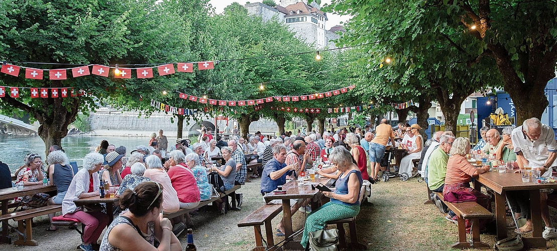 Der Landhausquai bot für die Bundesfeier das richtige Ambiente.
