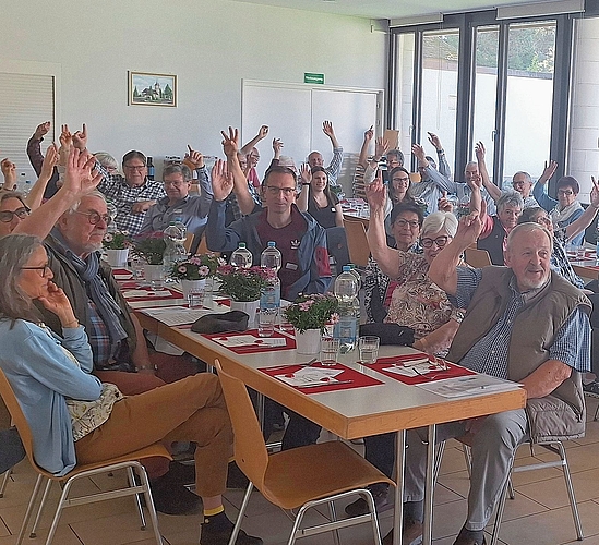 Gut besuchte Generalversammlung in Gränichen.Bild: zvg