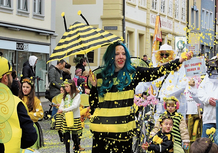 Die herzigen Bienen von Jessi’s Buurehof Spielgruppe.