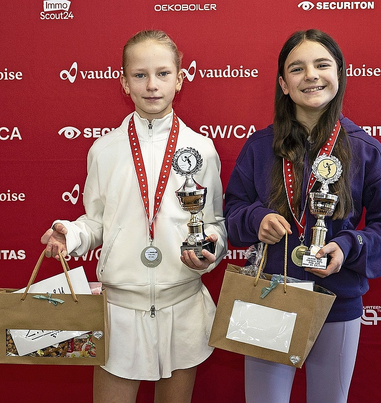 Mia Bigler (links) verlor das Finalspiel gegen Sophie Molnar.Bild: zvg