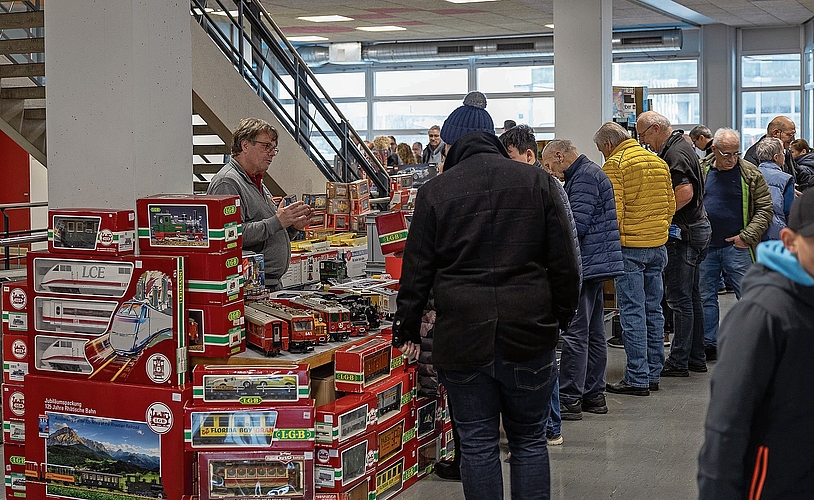 Modelleisenbahnen gab es in allen möglichen Grössen.